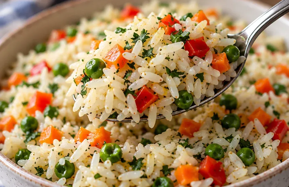 Outra foto de arroz Estilo Grego com Limão, Alho e Ervas Frescas