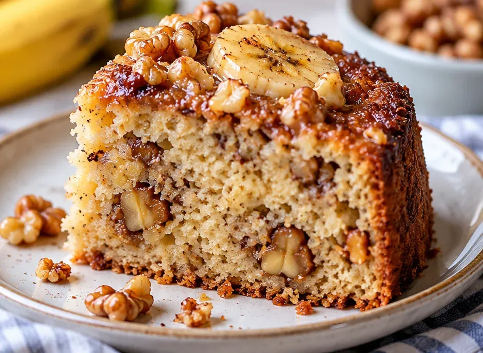 Outra foto de bolo de Banana com Nozes