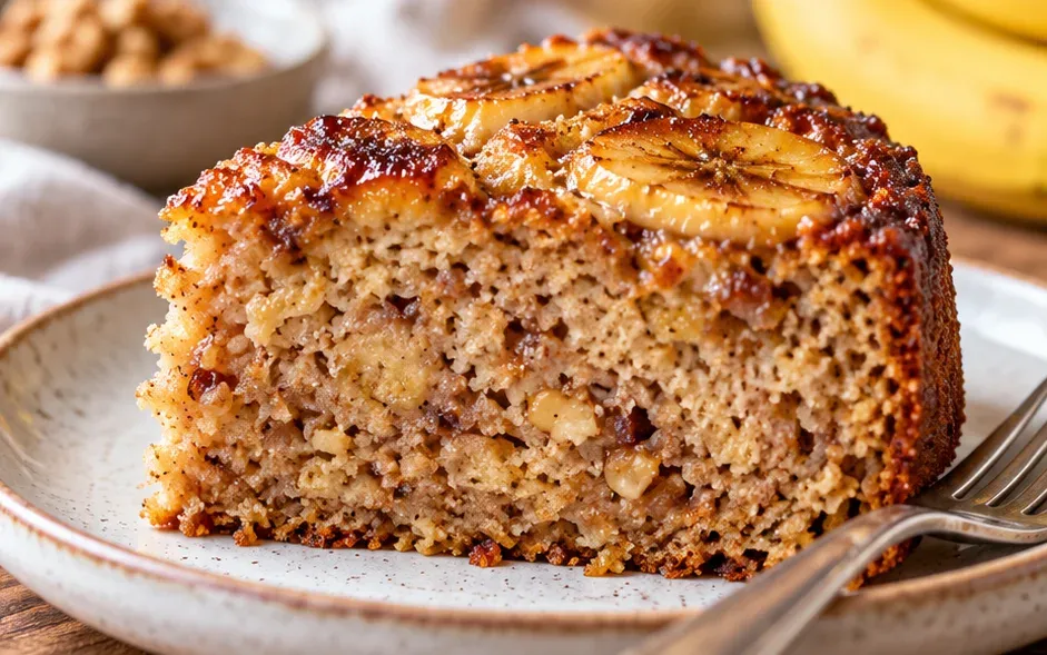 Outra foto de bolo de Banana Vegano
