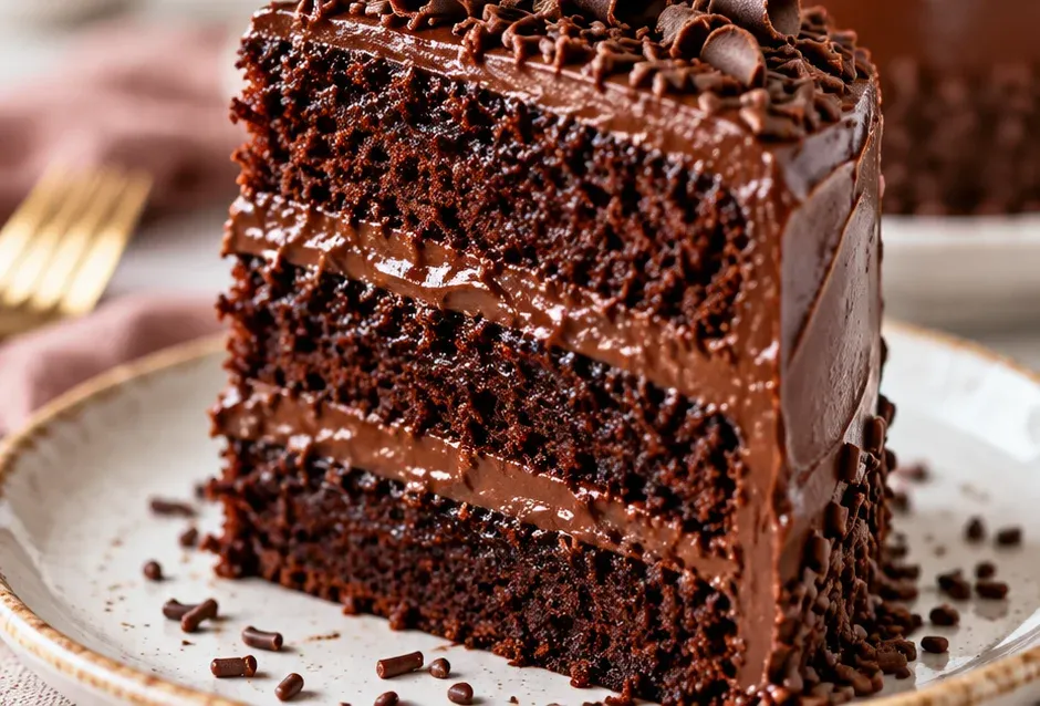 Outra foto de bolo de Chocolate Vertical