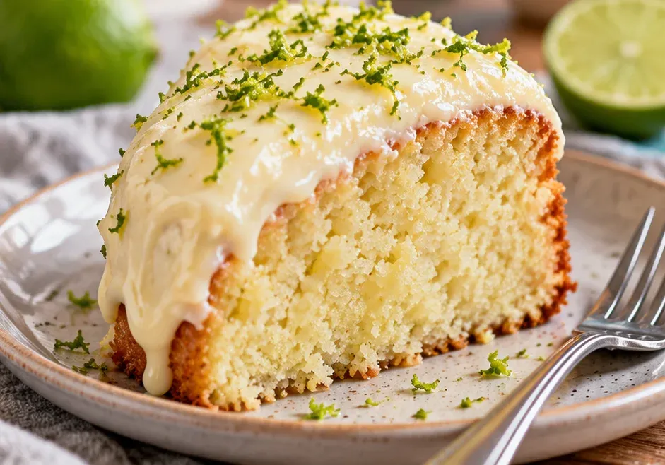 Outra foto de bolo de Limão com Cream Cheese Sem Batedeira