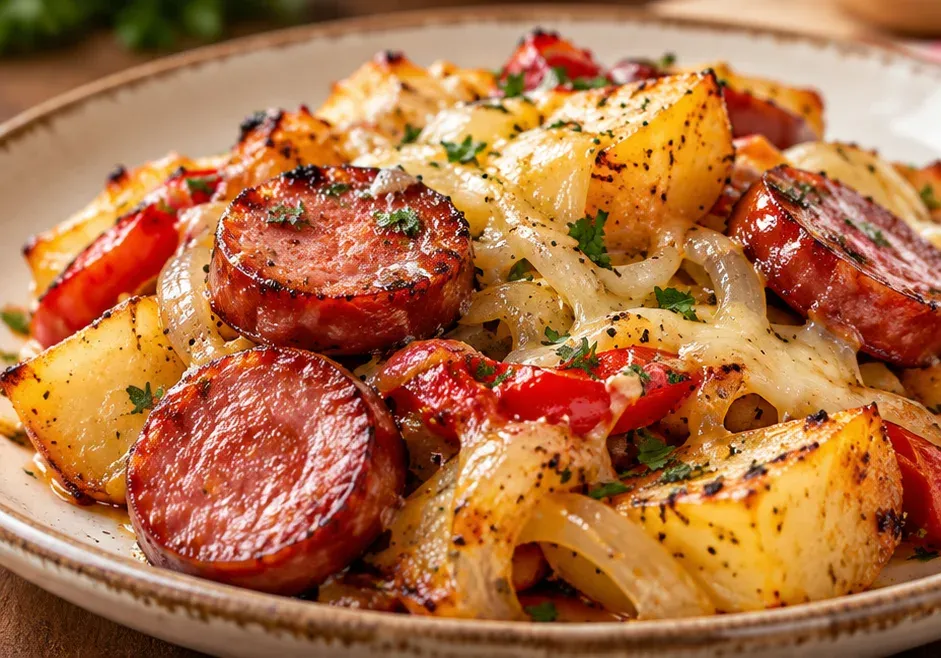 Outra foto de calabresa com Batatas ao Forno