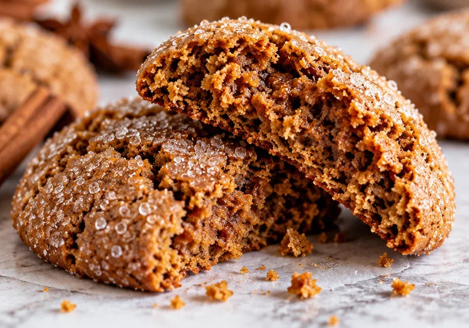 Outra foto de cookies Macios de Gengibre e Especiarias