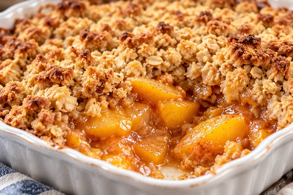Outra foto de crumble de Pêssego Sem Glúten