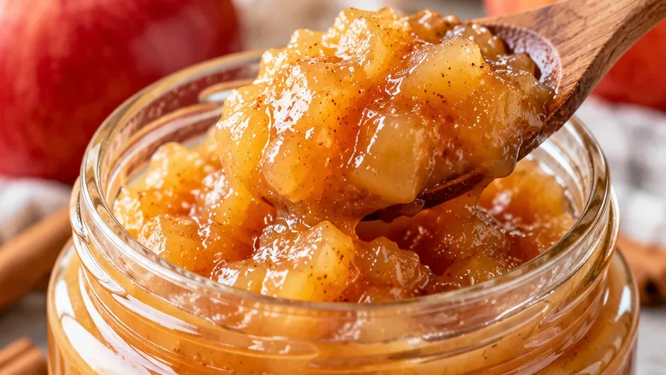 Foto de doce de Maçã Cremoso para Passar no Pão pronto para servir