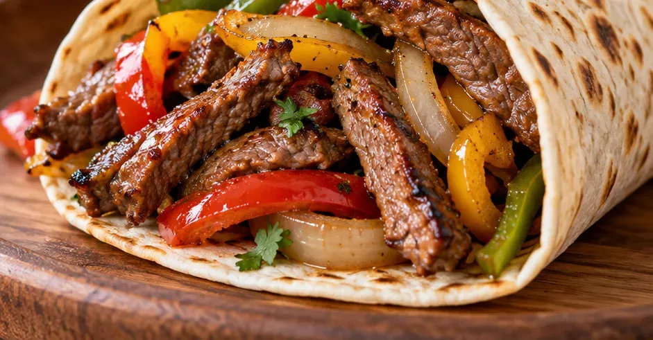 Outra foto de fajitas de Carne