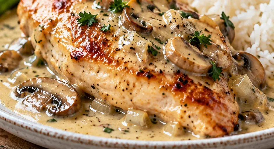 Outra foto de frango ao Molho de Vinho Branco