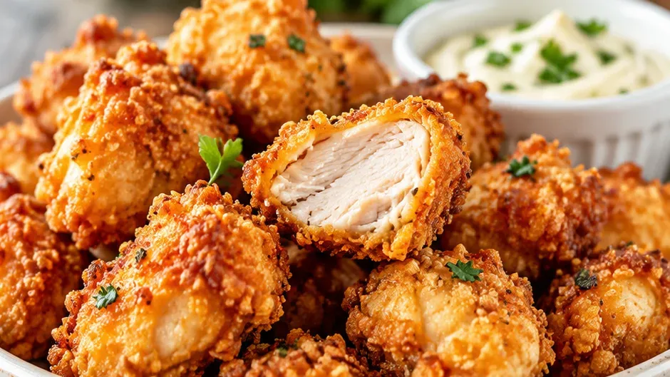 Foto de frango Pipoca Crocante pronto para servir