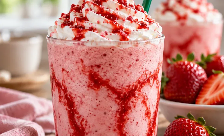 Outra foto de frappuccino de Morango Estilo Starbucks