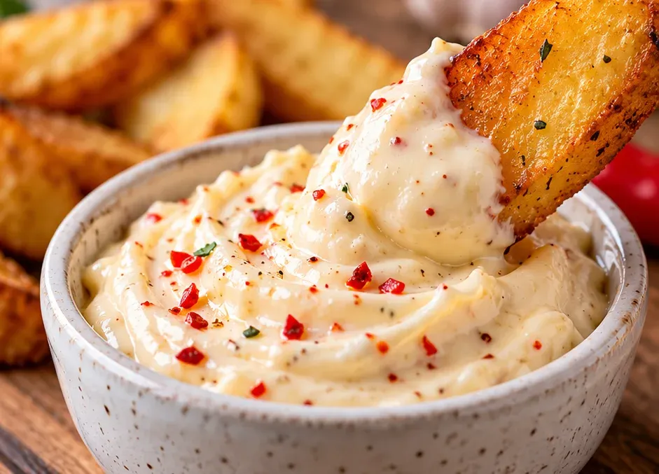 Outra foto de maionese de Alho Picante (Aioli)