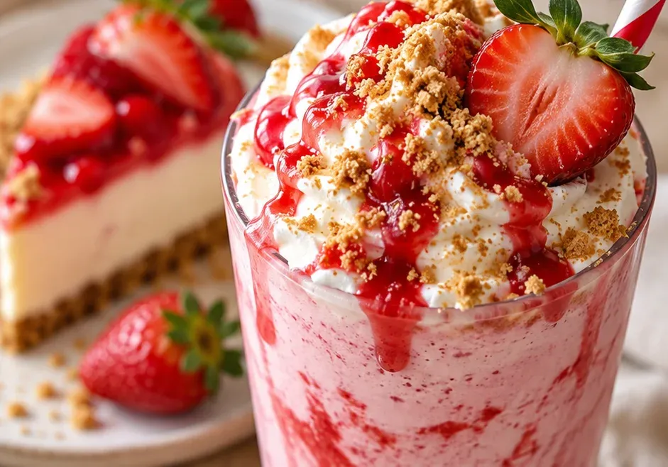 Outra foto de milk-shake de Cheesecake de Morango
