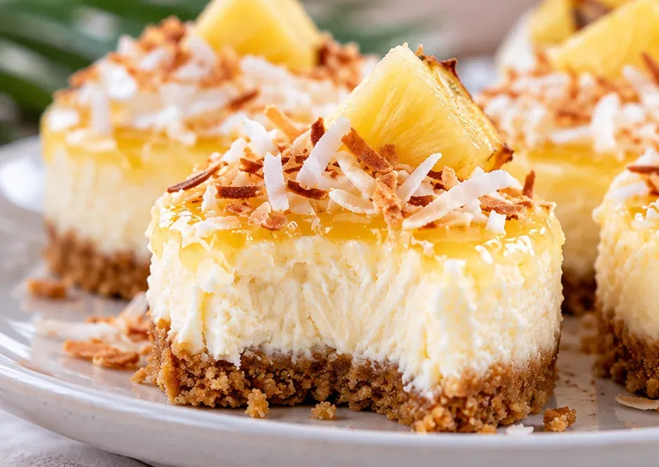 Outra foto de mini Cheesecakes de Piña Colada
