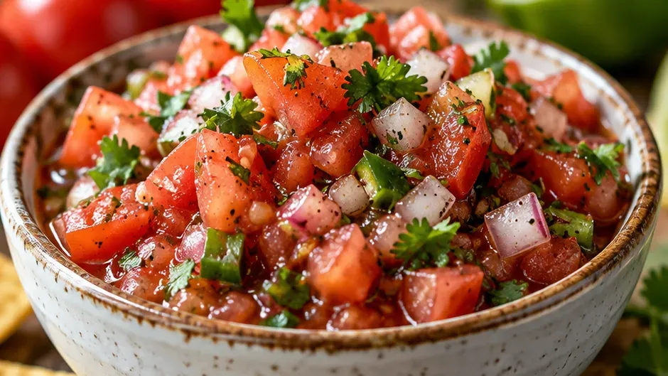 Foto de molho Salsa Caseiro de Tomate Fresco Estilo Restaurante pronto para servir