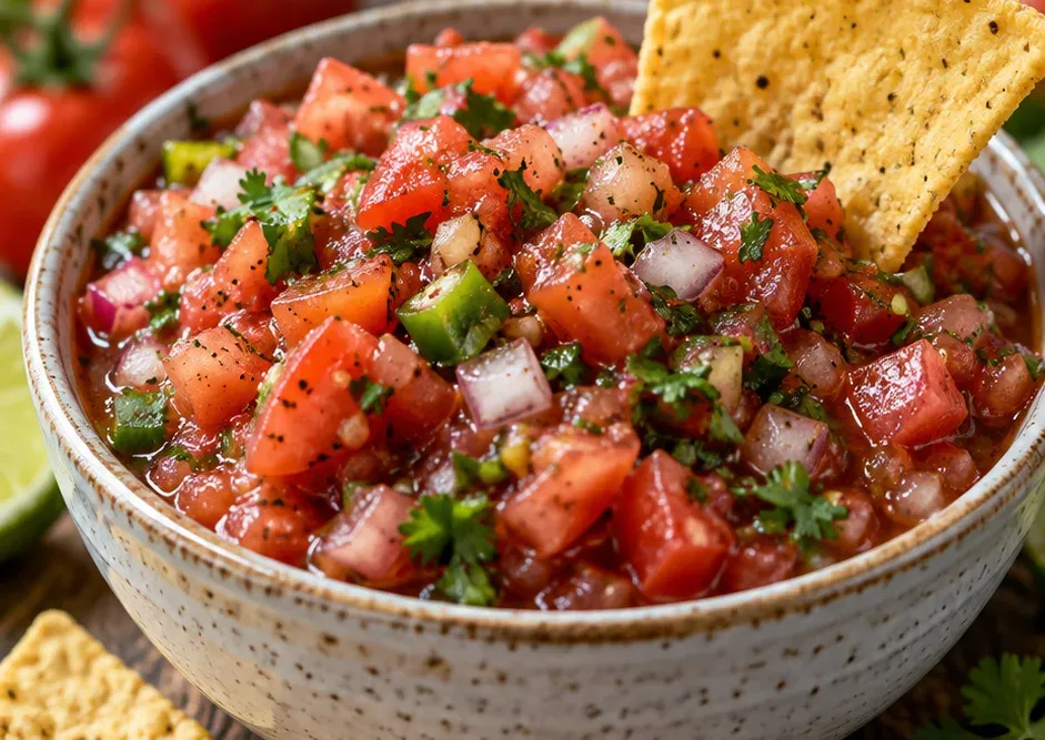 Outra foto de molho Salsa Caseiro de Tomate Fresco Estilo Restaurante