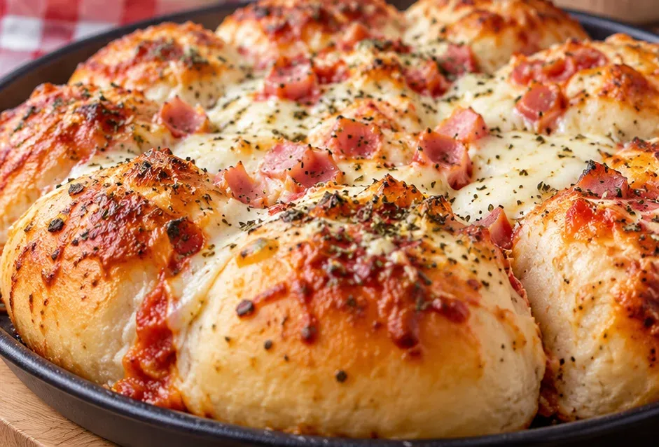 Outra foto de pão de Pizza Puxa-Puxa