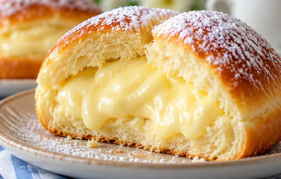 Outra foto de pão Doce Recheado com Creme