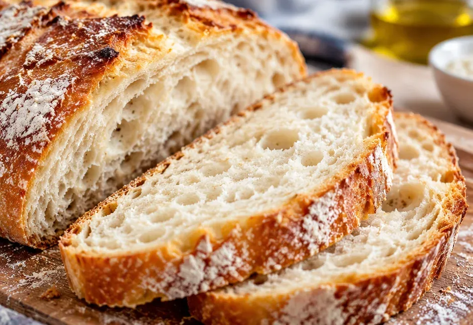 Outra foto de pão Italiano Caseiro com Casca Crocante