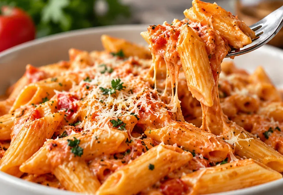 Outra foto de penne ao Molho de Vodka