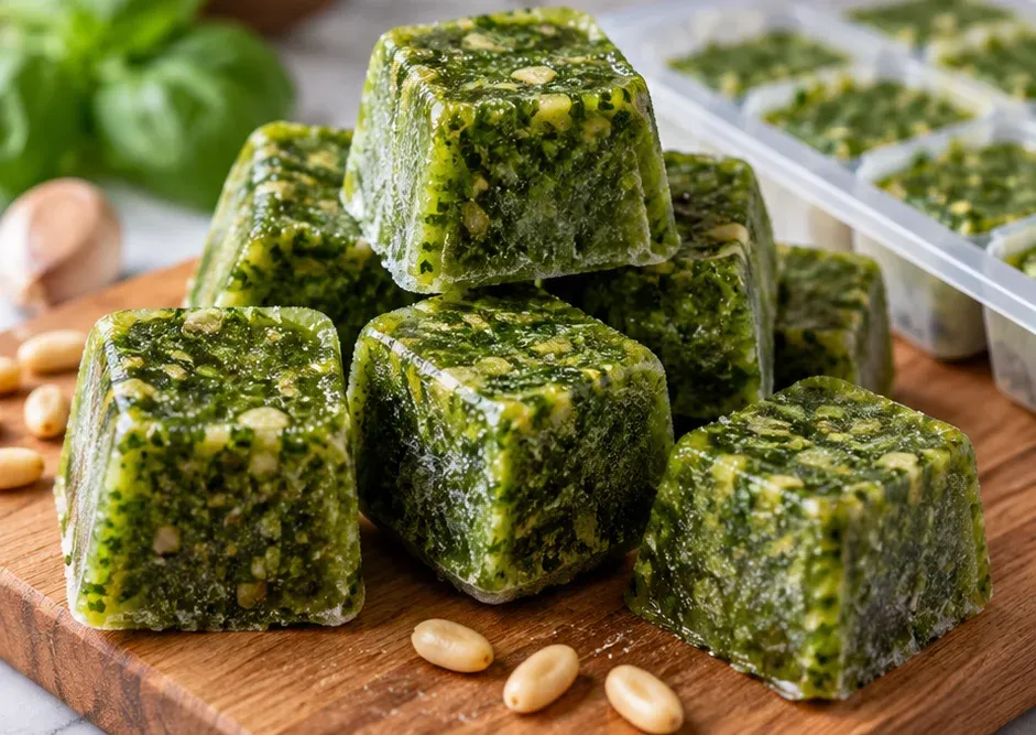 Outra foto de pesto Caseiro de Manjericão para Congelar
