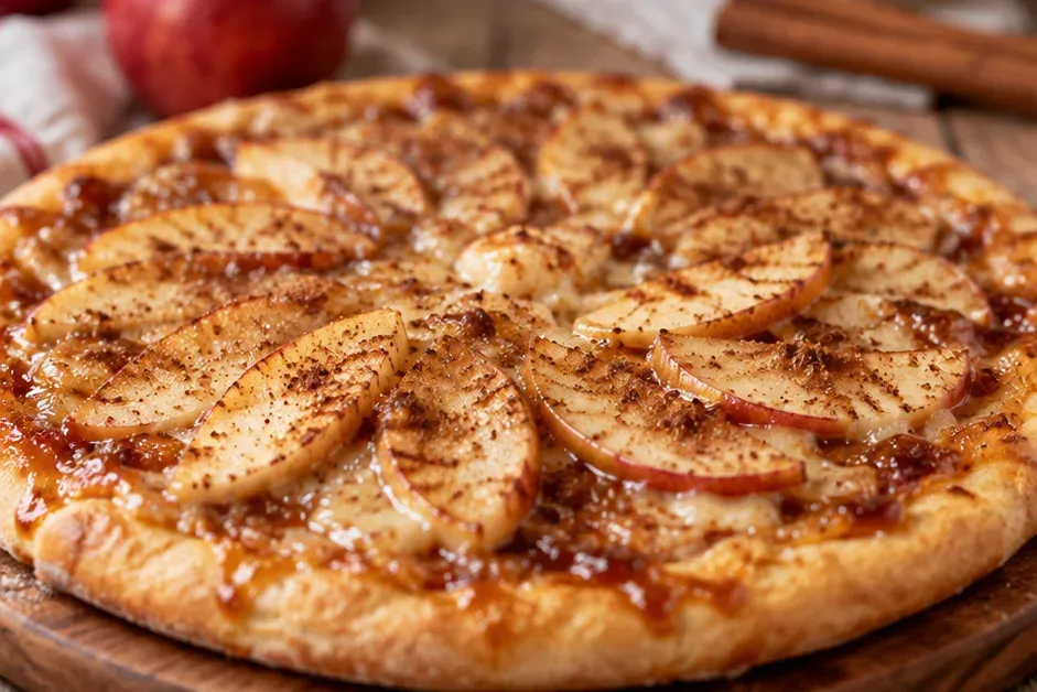 Outra foto de pizza Doce de Maçã com Canela