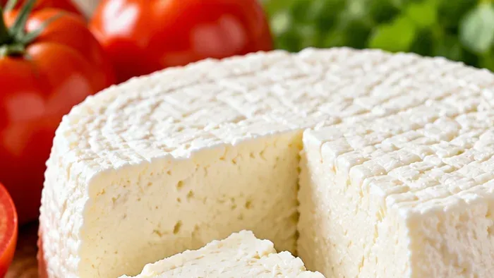 Foto de queijo Minas Frescal Caseiro pronto para servir