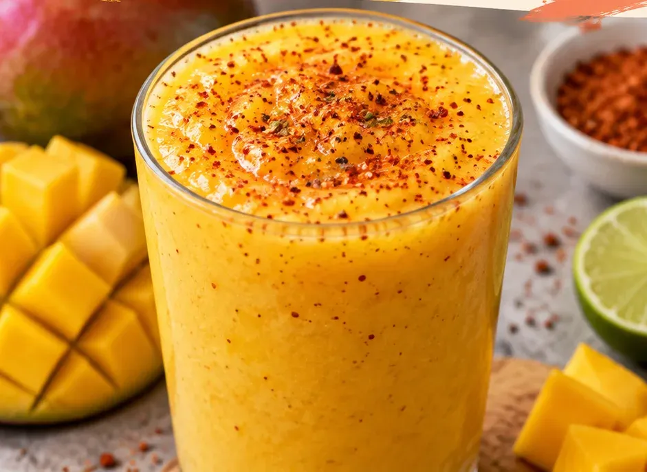 Outra foto de smoothie Picante de Manga com Tajín