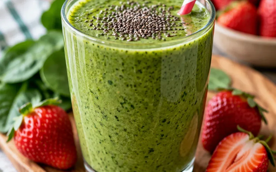 Outra foto de smoothie Verde Detox de Morango