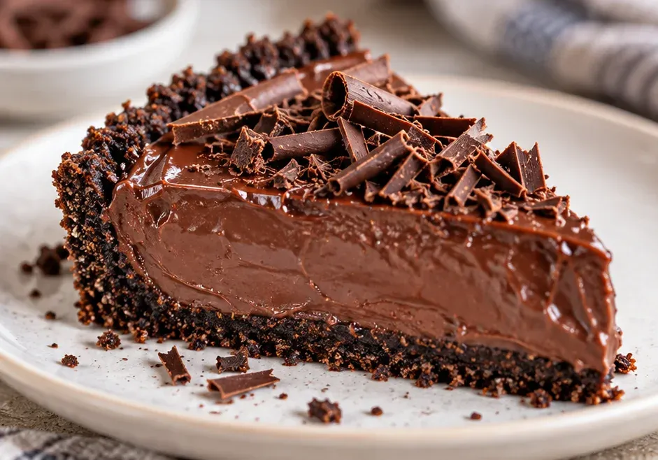 Outra foto de torta Cremosa de Chocolate