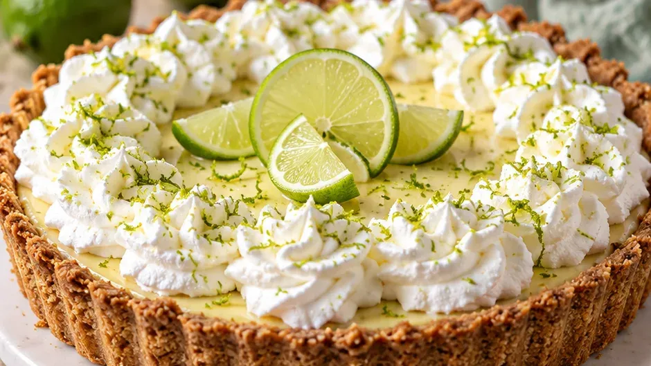 Foto de torta Key Lime Clássica pronto para servir