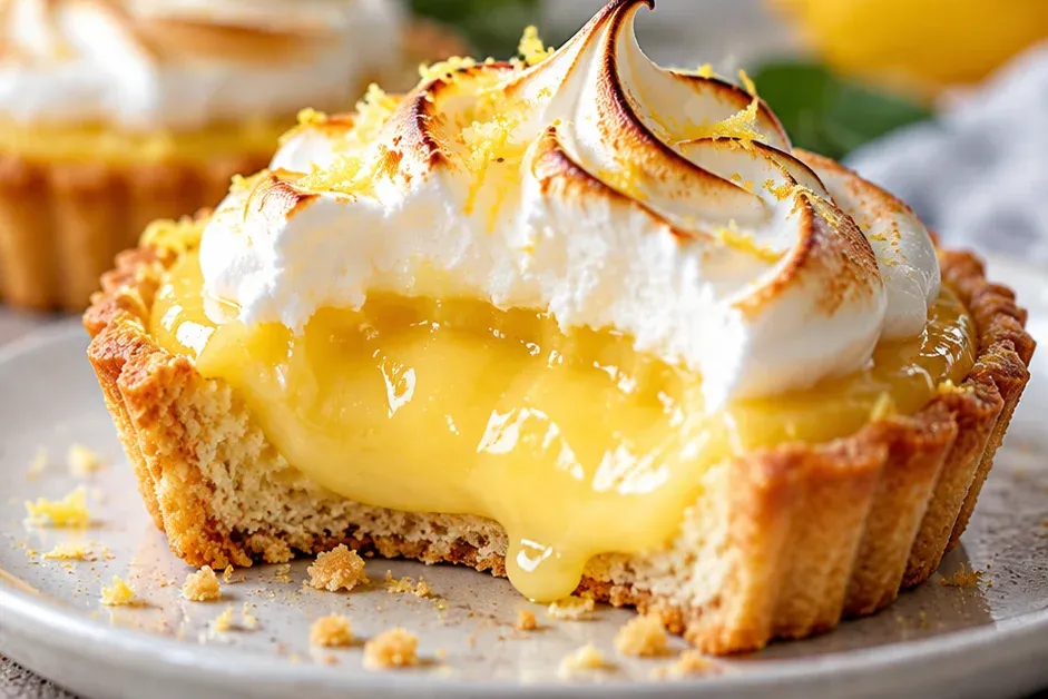 Outra foto de tortinhas de Limão Siciliano com Lemon Curd